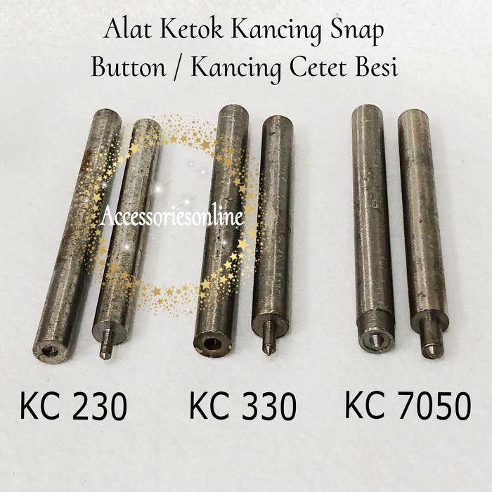 PREMIUM Alat ketok/alat pasang kancing snap button/kancing cetet besi