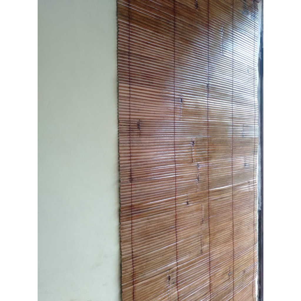 Bombardilomedis Tirai Bambu / Kerey Bambu Lampit Ukuran 1 X 2 Meter.