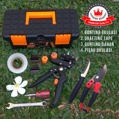 GRAFTING TOOL SET LENGKAP GUNTING DAHAN PISAU OKULASI