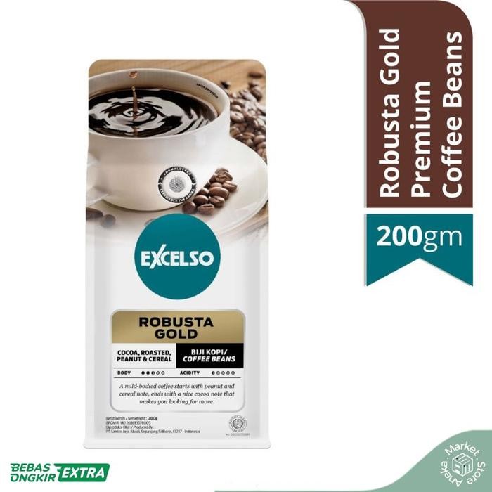 

Excelso Robusta Gold Coffee Beans 200 Gr