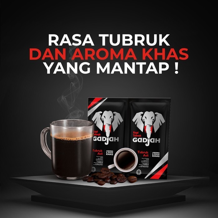 

Kopi Tubruk Gadjah Asli Pouch 40 Sachet X 6G + Gratis Electric Kettle