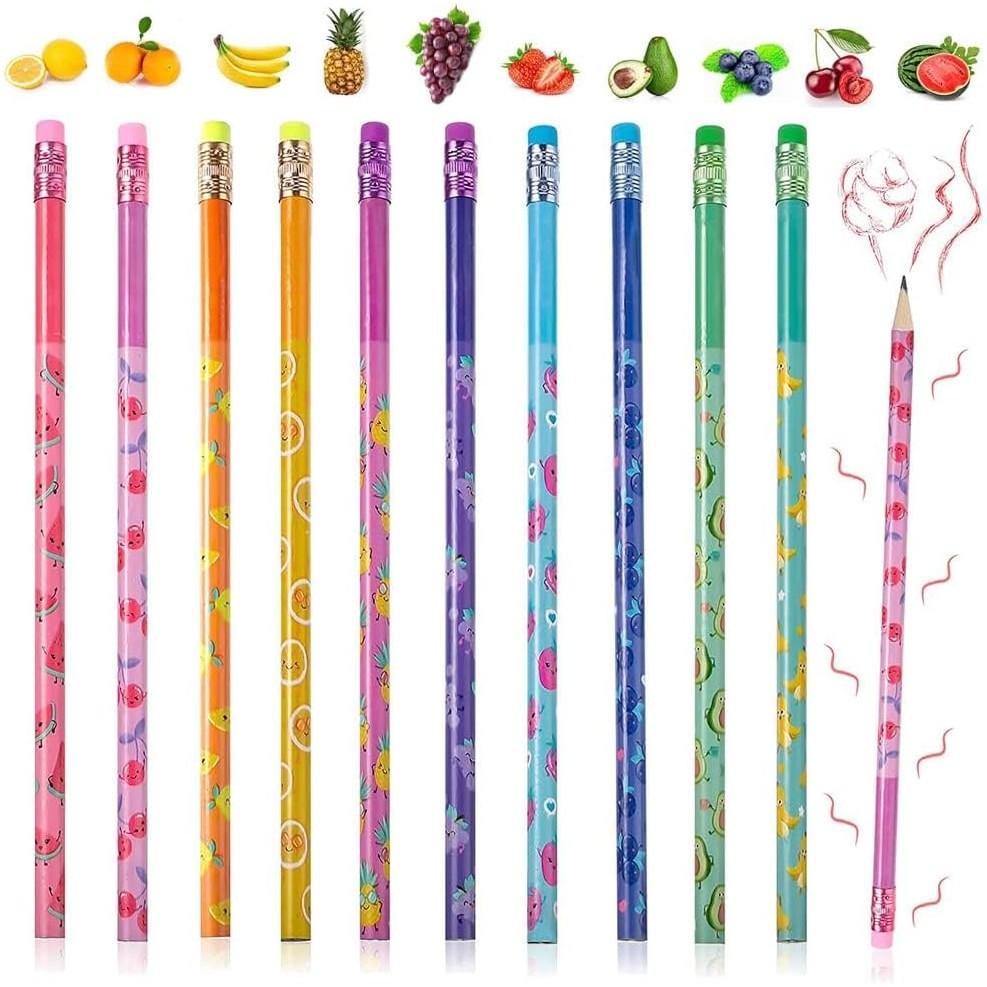 

Smelly Pencils For Kids Inspirational H Pencils With Erasers Cylinder Colorful Fun Wood Pencils