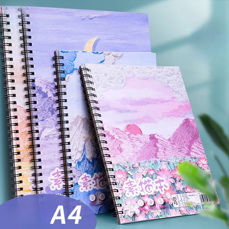 

A4 Thickened Sketchbook For Art Students Only Sketch Notebook Painting Book Elementary School Coil
