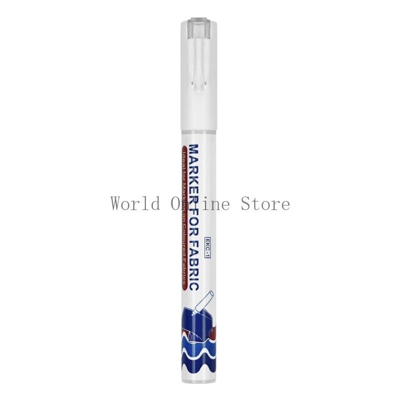 

Permanent Fabric Pen 2Mm Line Wide Quick Dry Water Resistant White Fabric Marker For Clothing Bag