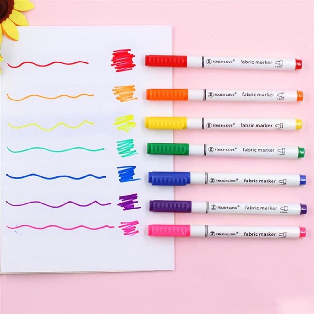 

8Pcs/Set Diy Crafts Fabric Marker Pen Art Graffiti T-Shirt Markers Waterproof 8 Colors Textile Paint