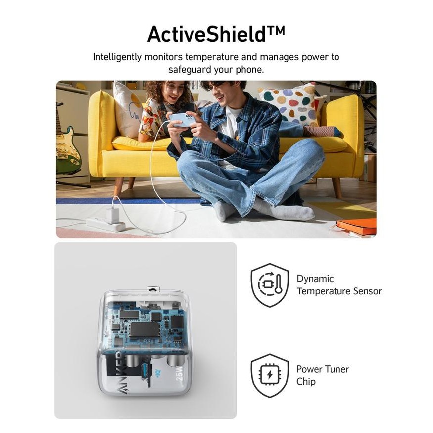 JTTOP" ANKER CHARGER 25W 312 WALL CHARGER ANKER 312 25W - A2642