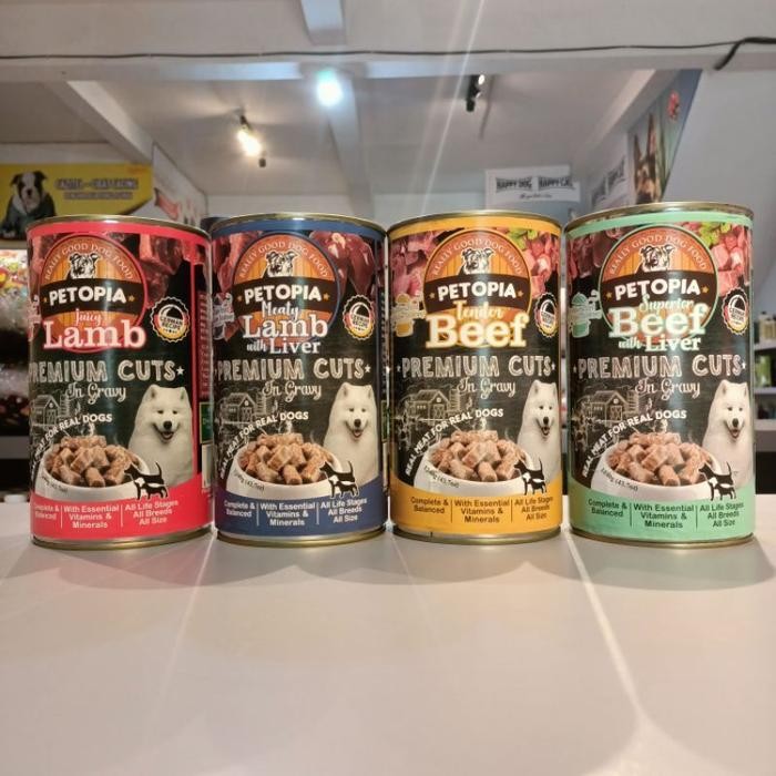 Makanan Anjing Kaleng Petopia Premium Cuts 1240g