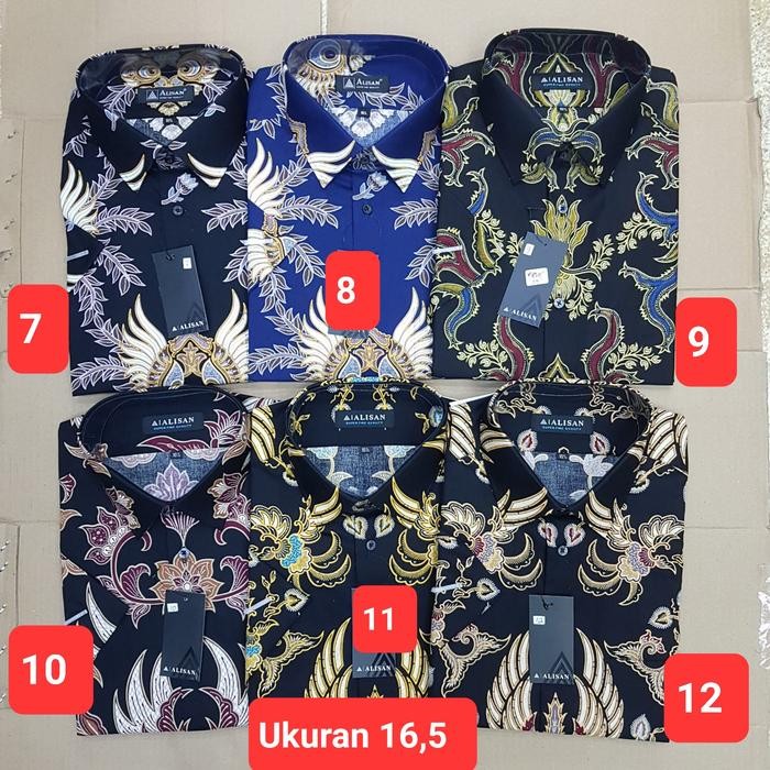 Gentra- Kemeja Batik Alisan Lengan Pendek Original Reguler Fit Uk 16,5