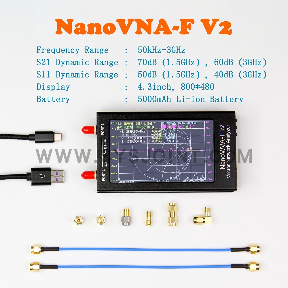 NanoVNA V2 4.3 inch 3GHz NanoVNA-F V2 HF VHF UHF Vector Network