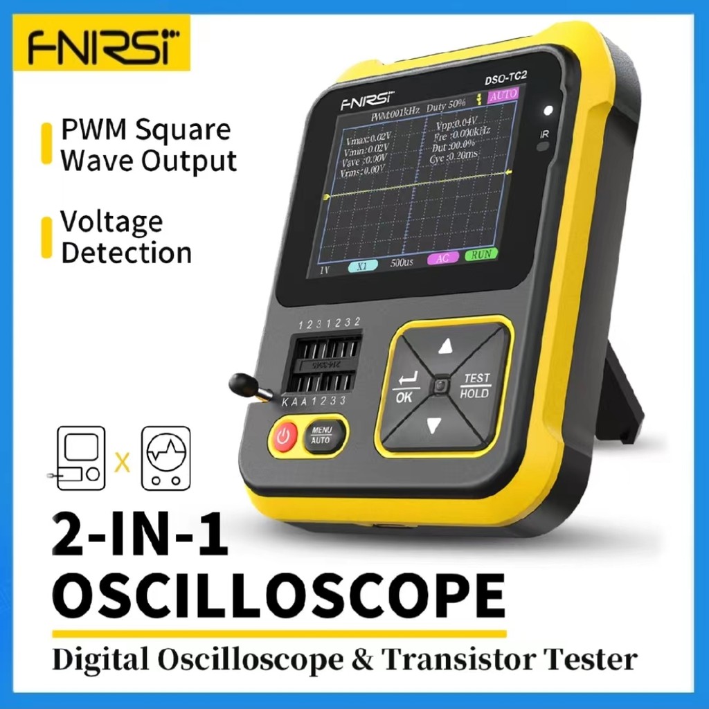 FNIRSI DSO-TC2 Portable Oscilloscope Transistor Tester 2-in-1