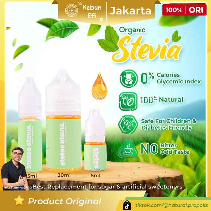 

New Organic Stevia Natural Sweetener (Kemasan Praktis & Efektif)