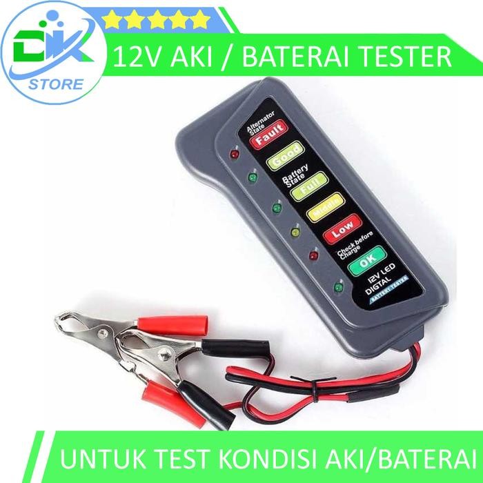 New Alat Tester aki, Tester Baterai aki, Tester aki 12 volt, Batery Tester