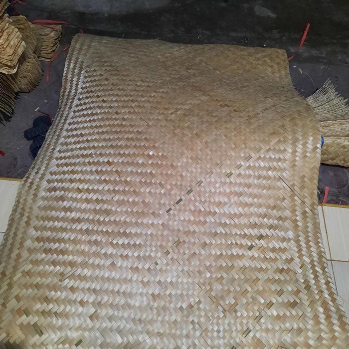 New besek anyaman bambu tikar bambu dinding bambu ukuran 190x130 cm