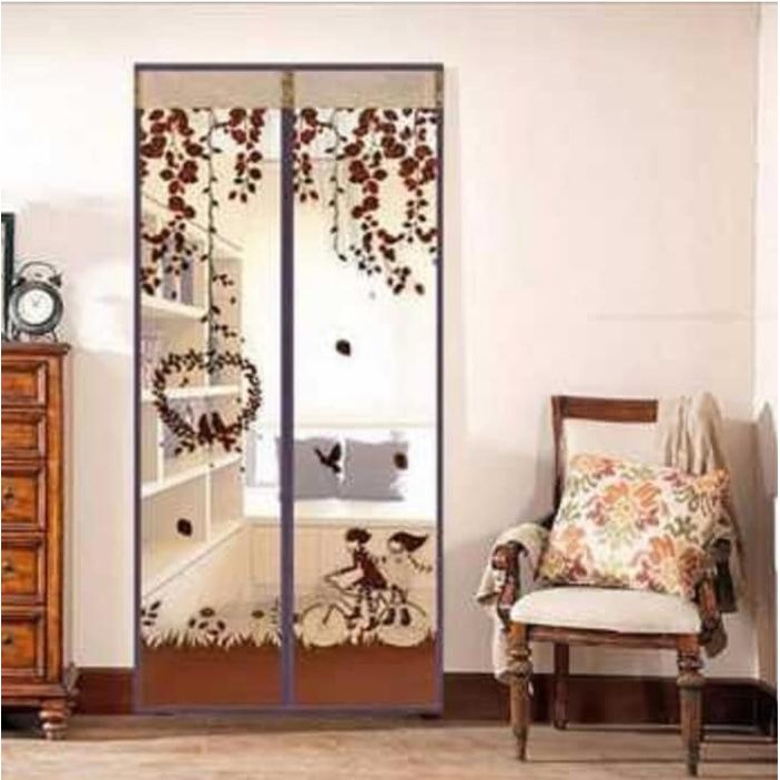 New Tirai Pintu Magnet Anti Nyamuk Tirai Gorden Hordeng Magnet ANTI NYAMUK