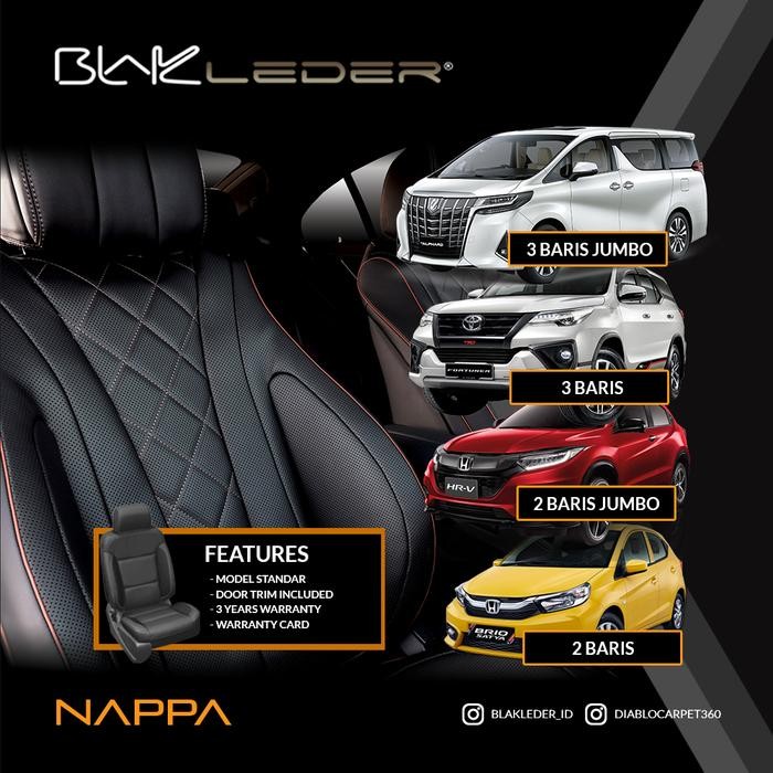JOK KULIT ASLI MOBIL BLAKLEDER ( GENUINE LEATHER ) NAPPA TEXTURE