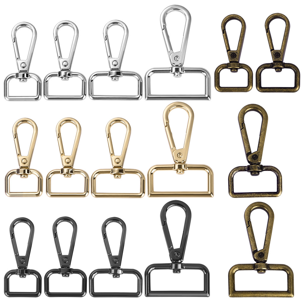 

5Pcs Alloy Metal Snap Hooks Clasps Strap Buckles Lobste Clip Hook For Keychain Bag Key Rings Making