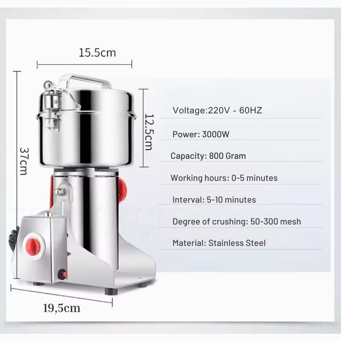 Mesin Giling Bumbu Rempah Penepung Mesin Penggiling Tepung Mesin Giling Bumbu Kering