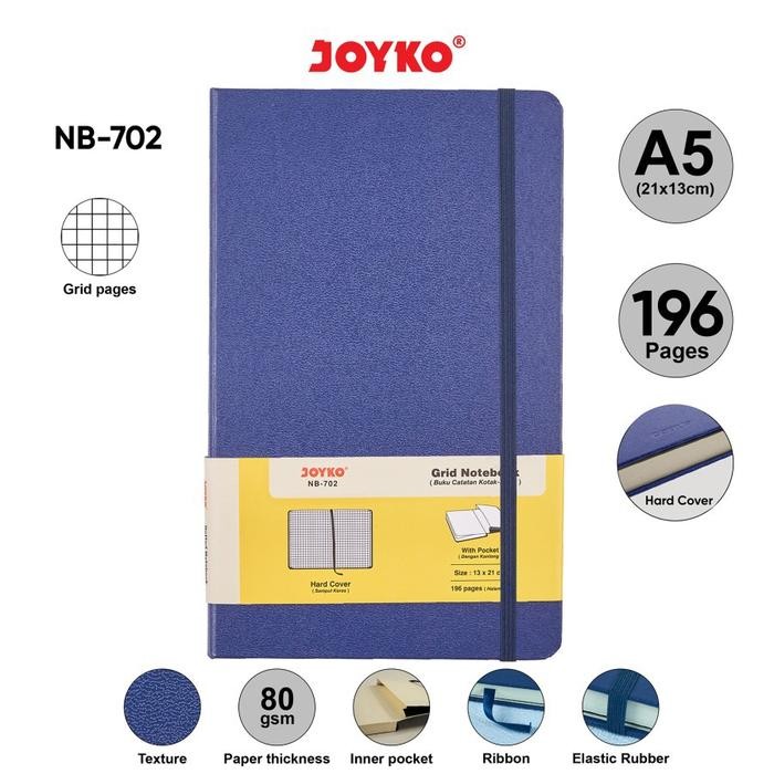 

AqibSaza Grid Notebook Diary Agenda Buku Catatan Kotak-Kotak Joyko NB-702