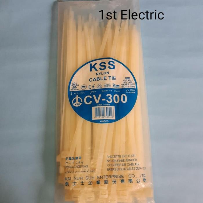 

Kabel Tis CV300 Cable Ties CV-300 (300x7.6) PUTIH KSS ORIGINAL