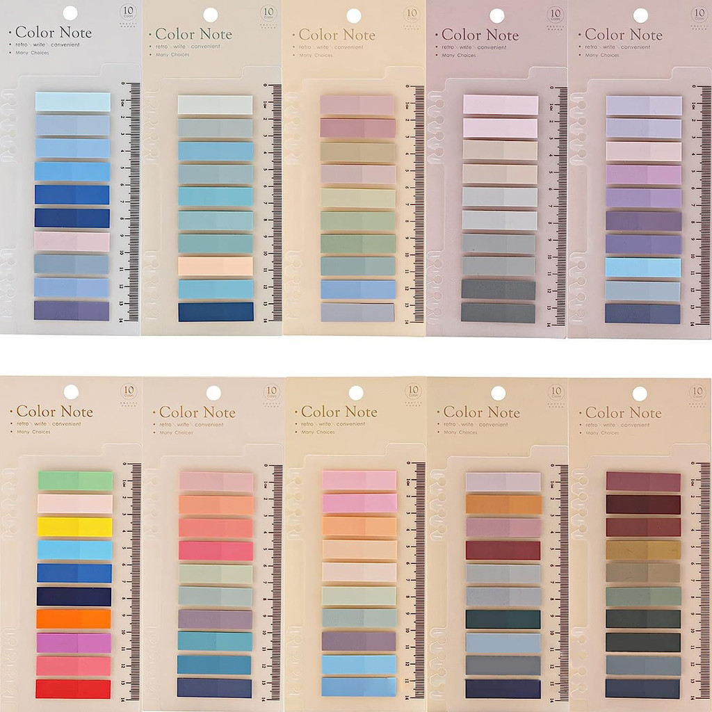 

200-2000Sheets Transparent Index Creative Memo Pads Office School Stationery Self-Adhesive Stickers
