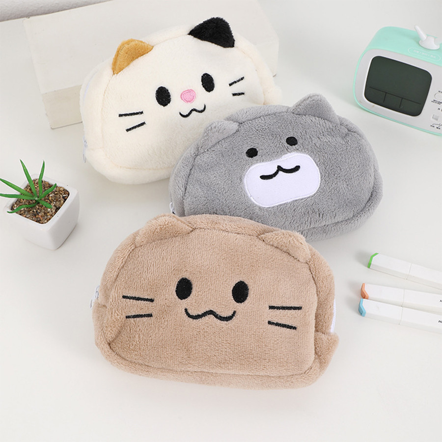 

Cat Pen Bag Student Cute Cartoon Pencil Case Storage Large Capacity Storage Bag