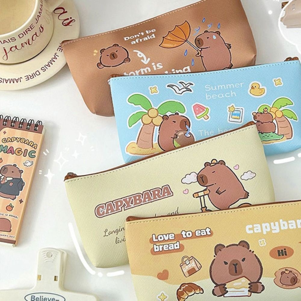 

Capybara Pen Bag Ins High Appearance Level Student Stationery Bag Pencil Case Cartoon Capybara Pen