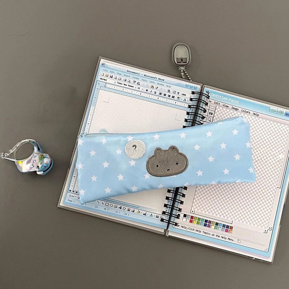 

Creative Stars Pencil Case Cute Large Capacity Pen Bag Students Storage Bag Multifunctional