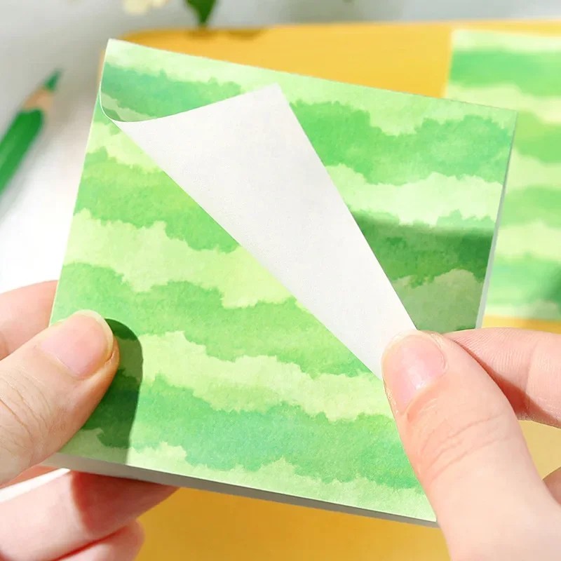 

100/400Sheetsshiny Watermelon Note Paper, Summer Fruit Fresh, Creative And Interesting Watercolor