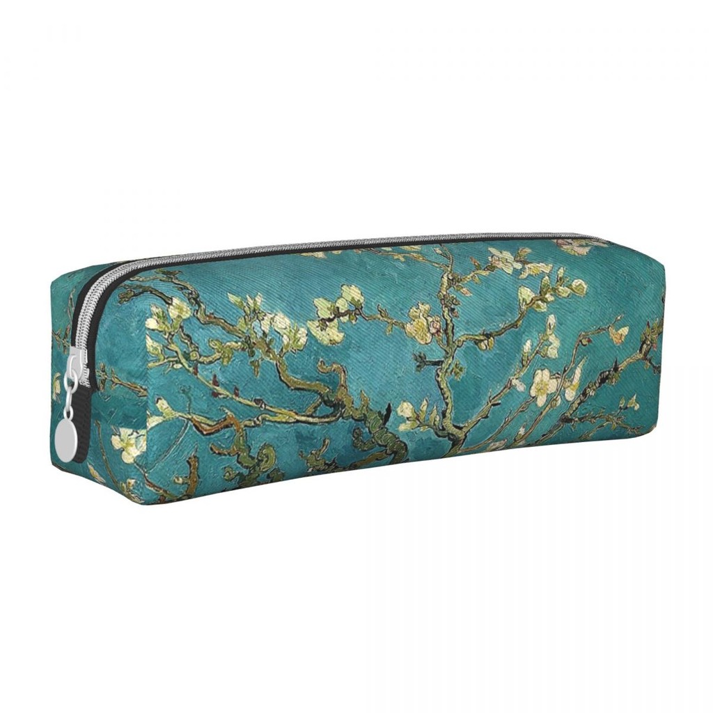 

Original Van Gogh Art Restored Blossoming Almond Tree Pencil Cases Pen Holder Bag Kids School