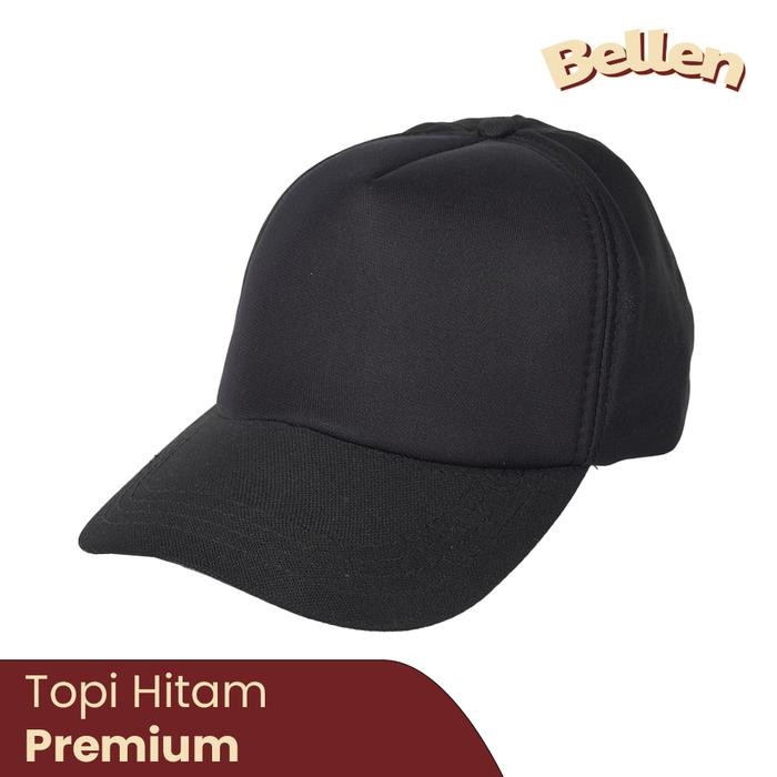 Capbro- Topi Baseball Pria Wanita Original Hitam Polos / Topi Anak