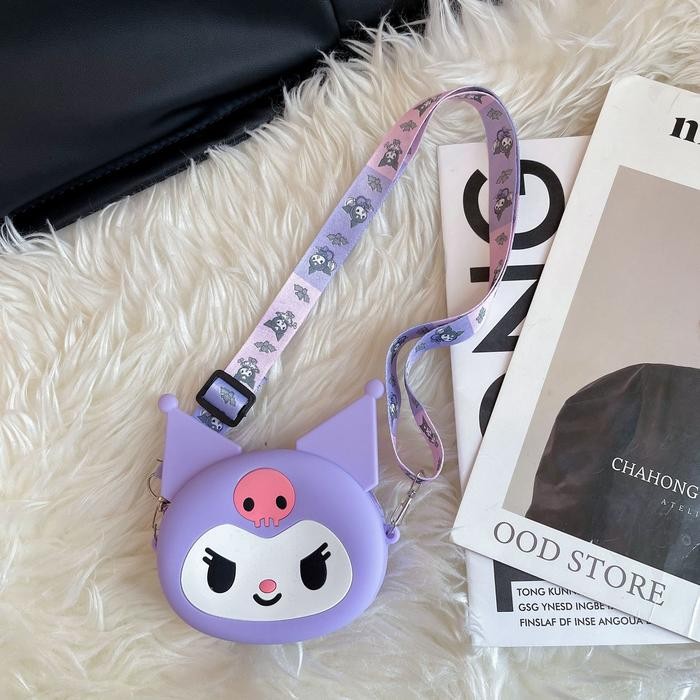 Tas Putri Kuromi Kecil Yang Lucu Tas Silikon Melody Tas Selempang