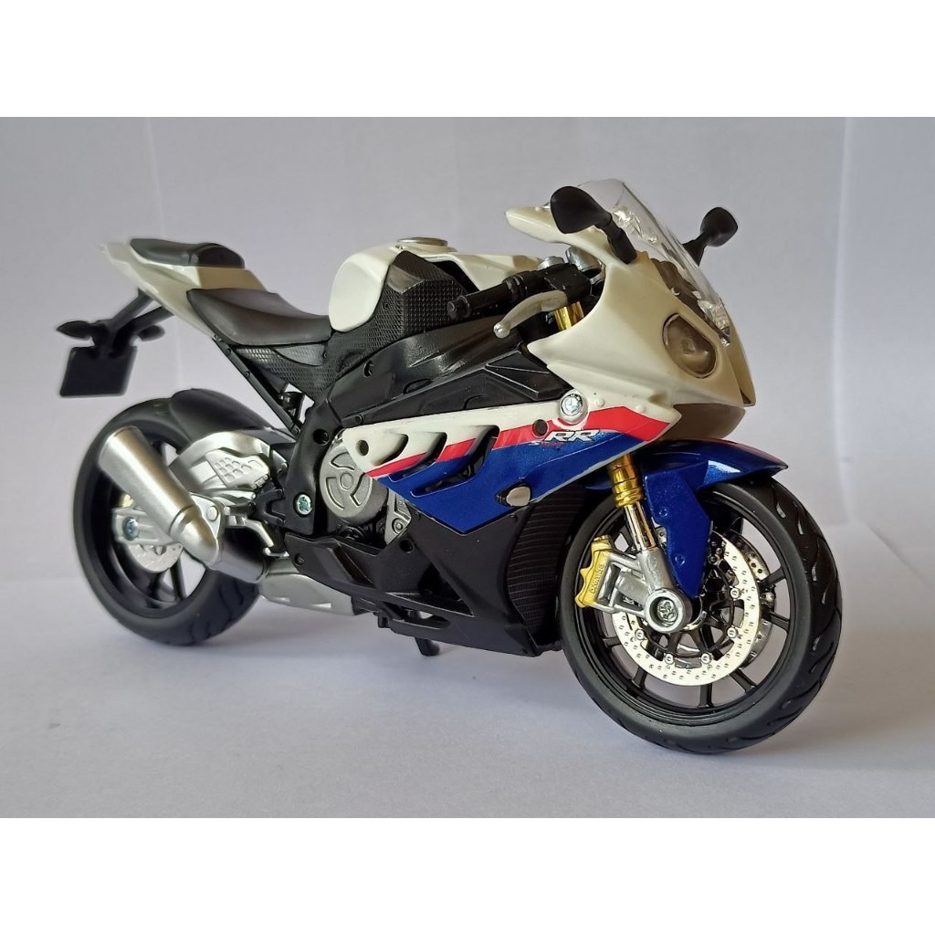 Diecast Motor BMW S 1000 RR Maisto 1:12 Miniatur Motor Sport Mainan Koleksi