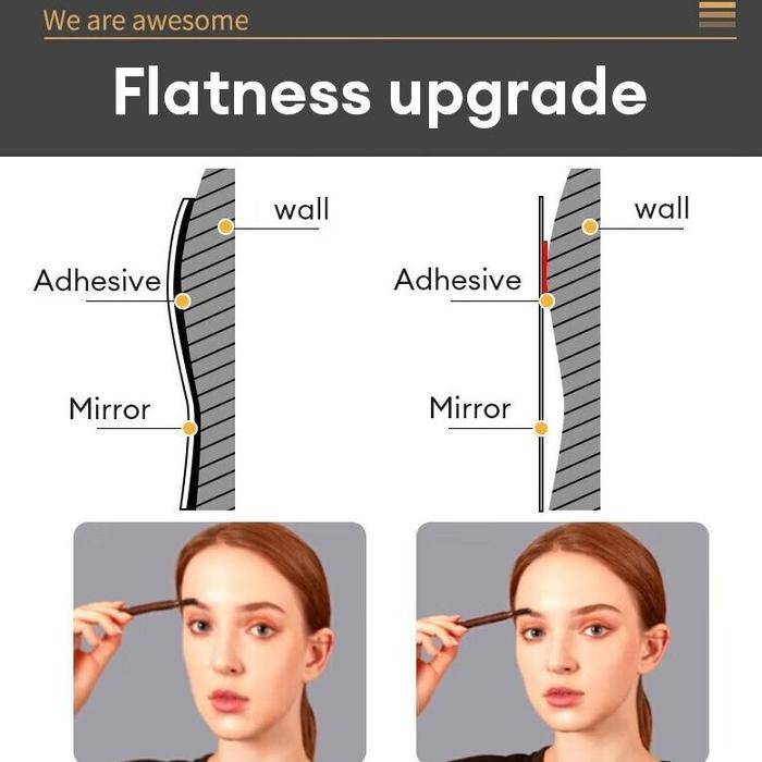 Cermin Full Body Cermin Acrylic Plastic Stiker Tempel Cermin Kamar