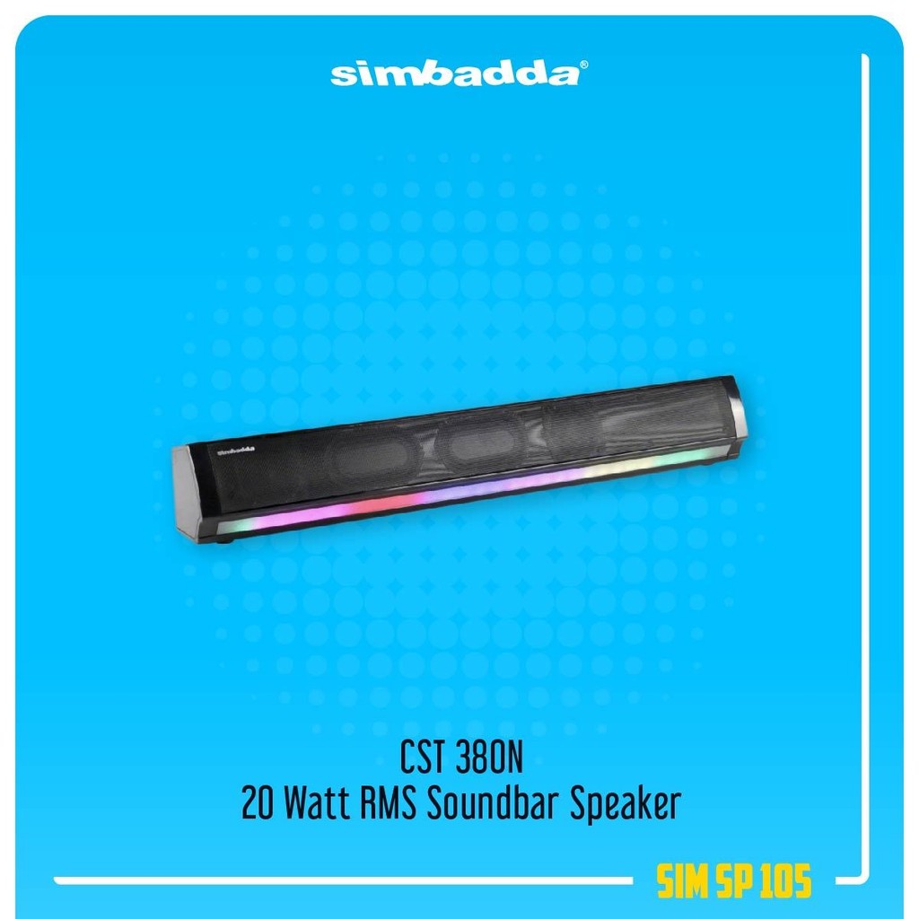Simbadda CST 380N 20 Watt RMS Bluetooth FM USB TF AUX Soundbar Speaker