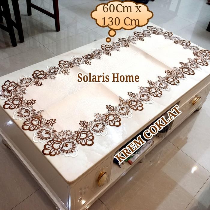 Taplak Meja Tamu Ukuran Besar Jumbo Kain Bordir Renda.