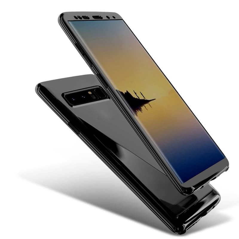 [ CUCI GUDANG ] Case Hp Samsung galaxy Note 8 360 Chrome Mirror Full Protection Cover