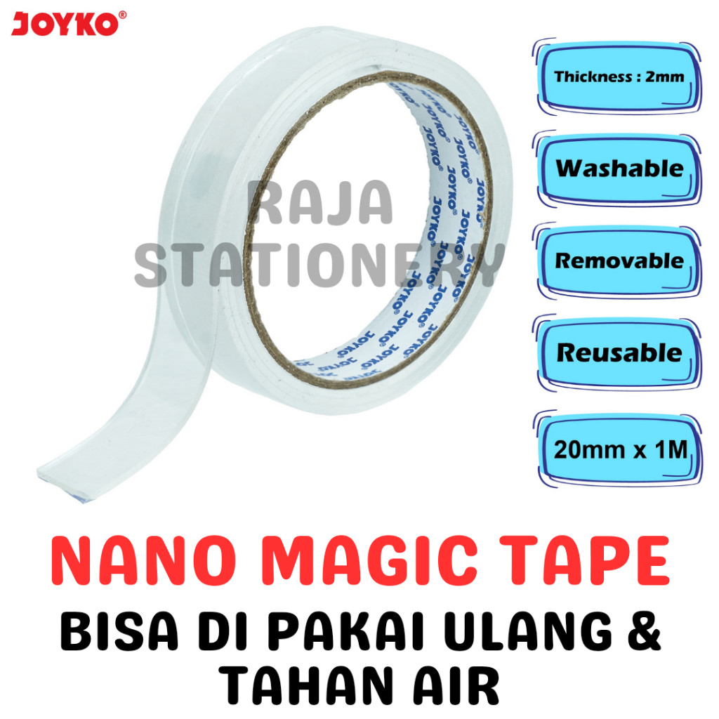

JOYKO NANO DOUBLE SIDED TAPE MAGIC / SOLATIP NANO MEJIK BENING JOYKO NDST MURAH BERKUALITAS - RAJA BIGBOX
