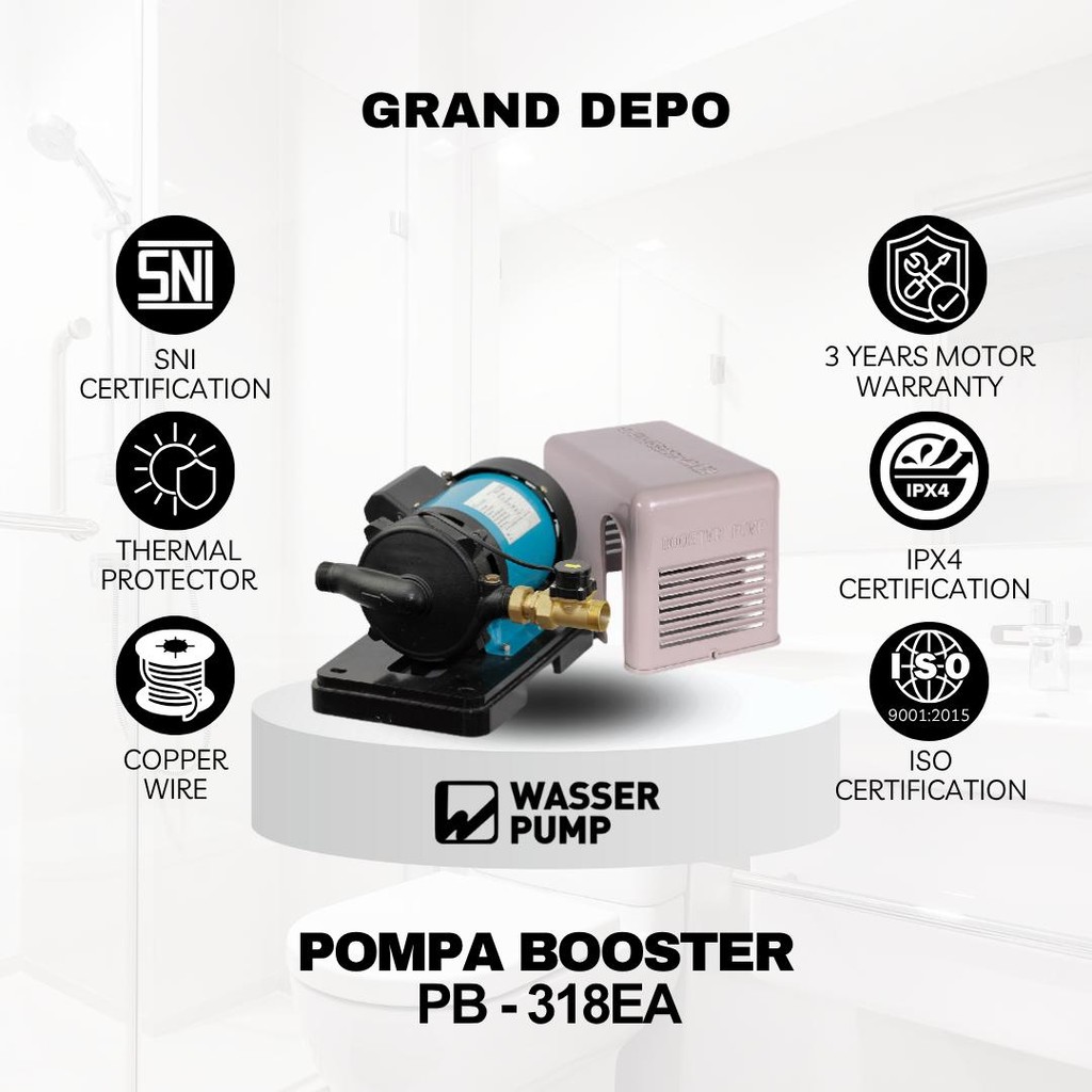Wasser Pompa Air Booster PB 318EA / Pompa Dorong Wasser