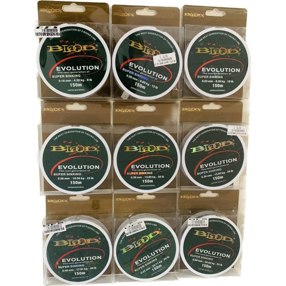 Senar Pancing Blood Evolution Super Sinking 150m