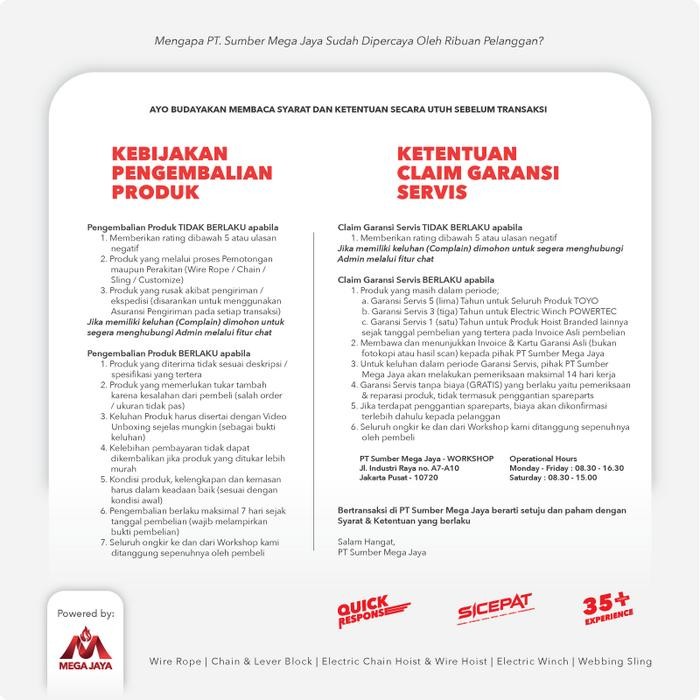 

POWERTEC Load Binder Ratchet Type 5/16" - 3/8