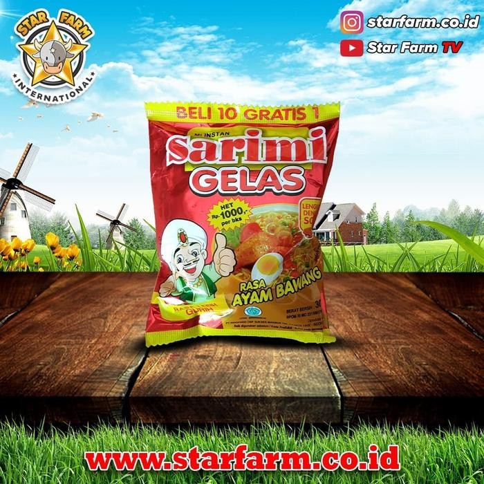 

<<<<<] Sarimi Gelas Ayam Bawang 30g - Star Farm