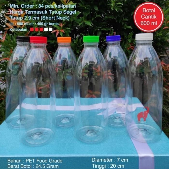 Botol Cantik 600 ml / Botol Plastik 600 ml / Botol Valencia SN