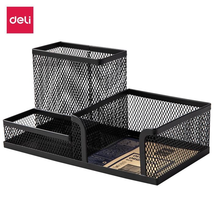 

Deli Tempat Alat Tulis Pengatur Meja 3 Comp 215 75 53mm 280 gram E9175 Desk