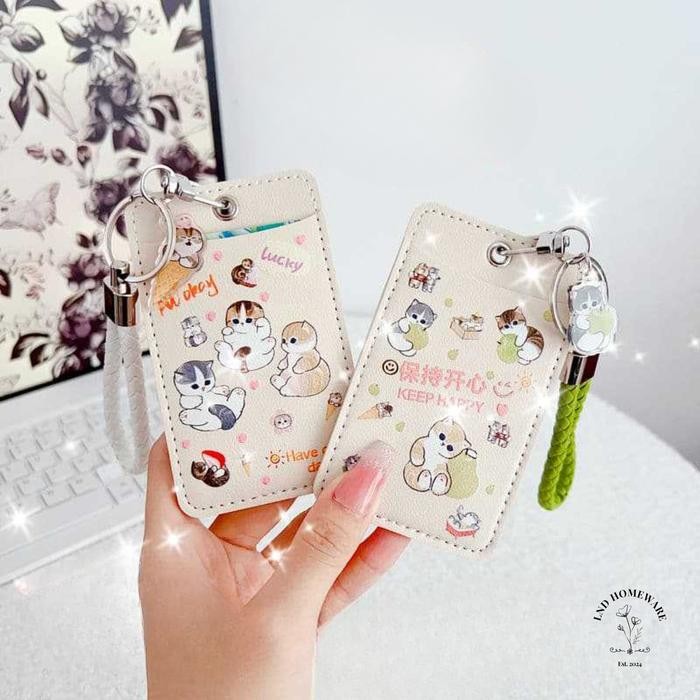 

ID Card Holder Aesthetic Premium Name Card Holder Card Holder Kucing Mofusand Name Tag Lucu Murah -