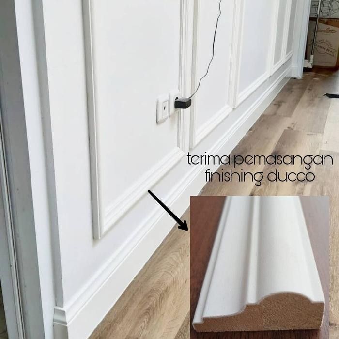 *CepatSampai*_ List kayu besar wall molding /wainscoting/wall molding wall panel