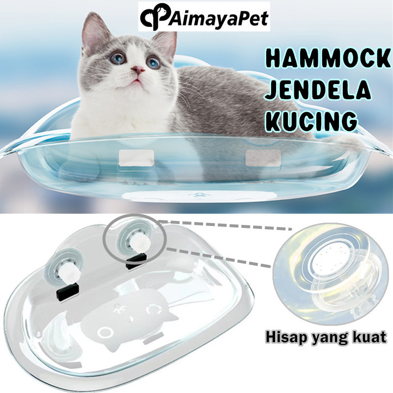 AimayaPet Tempat Tidur Kucing Kursi Hammock Jendela Kucing / Cat Condo / Tempat Tidur Hammock Kucing