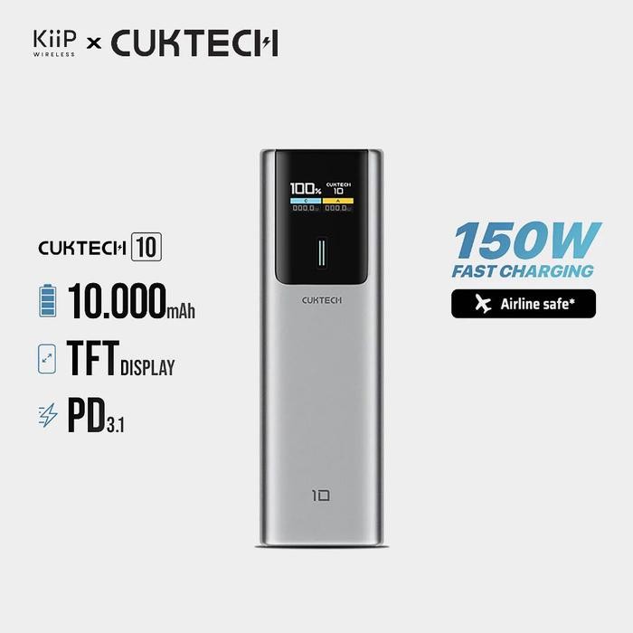 Vention Gadget - (Kiip Wireless X Cuktech) Cuktech Pb100P Power Bank 10000Mah 150W Usb Type-C Fast