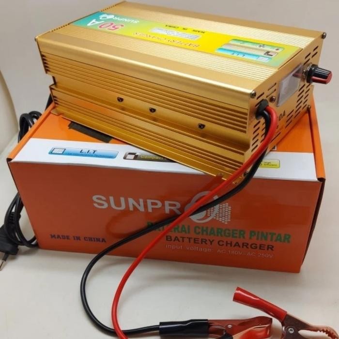 Sunpro Battrery Charger 50A Charger Mobil