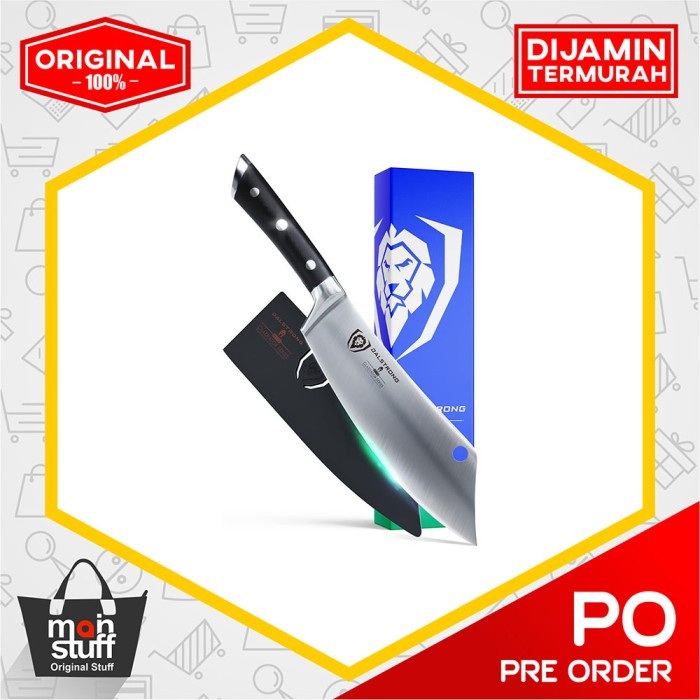 & Cleaver 8" Dalstrong, Gladiator Series, Black G10 Handle