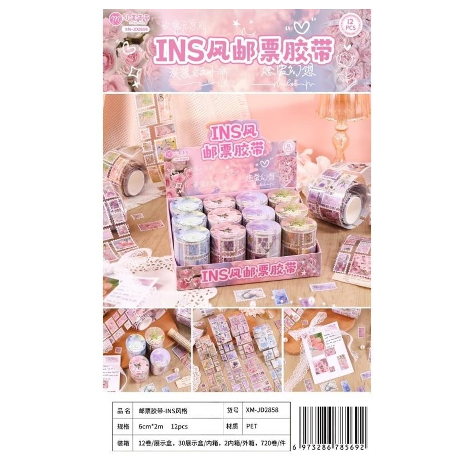 

1MART Washi Tape INS Style Motif Tiket – Decorative Tape Lucu